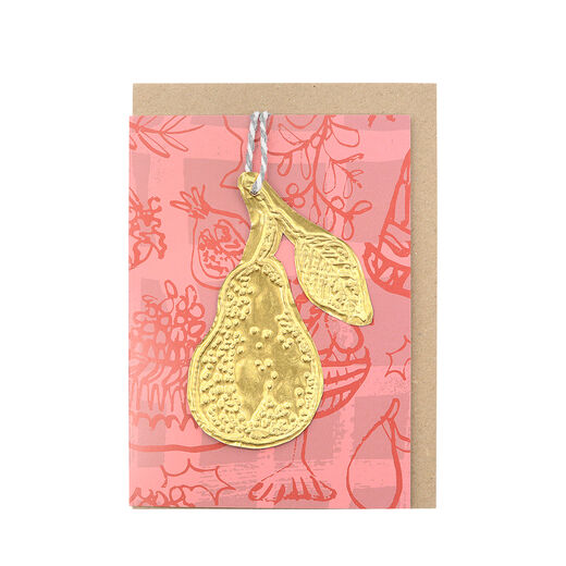 Pear tin decoration by Megan Fatharly